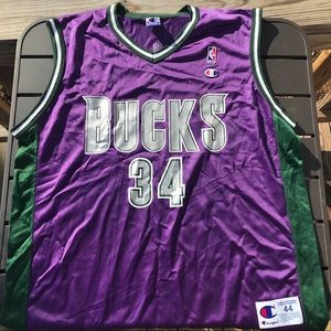 Ray Allen Champion Bucks Jersey